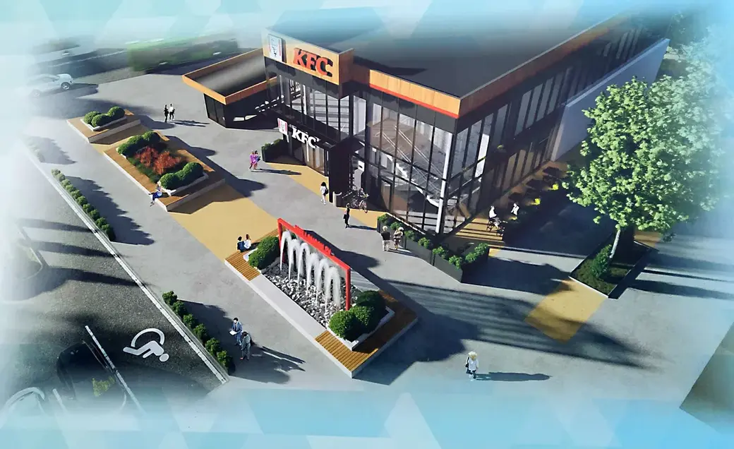 Проектное решение объекта общепита, разработанное ОДО «Брандстройпроект».