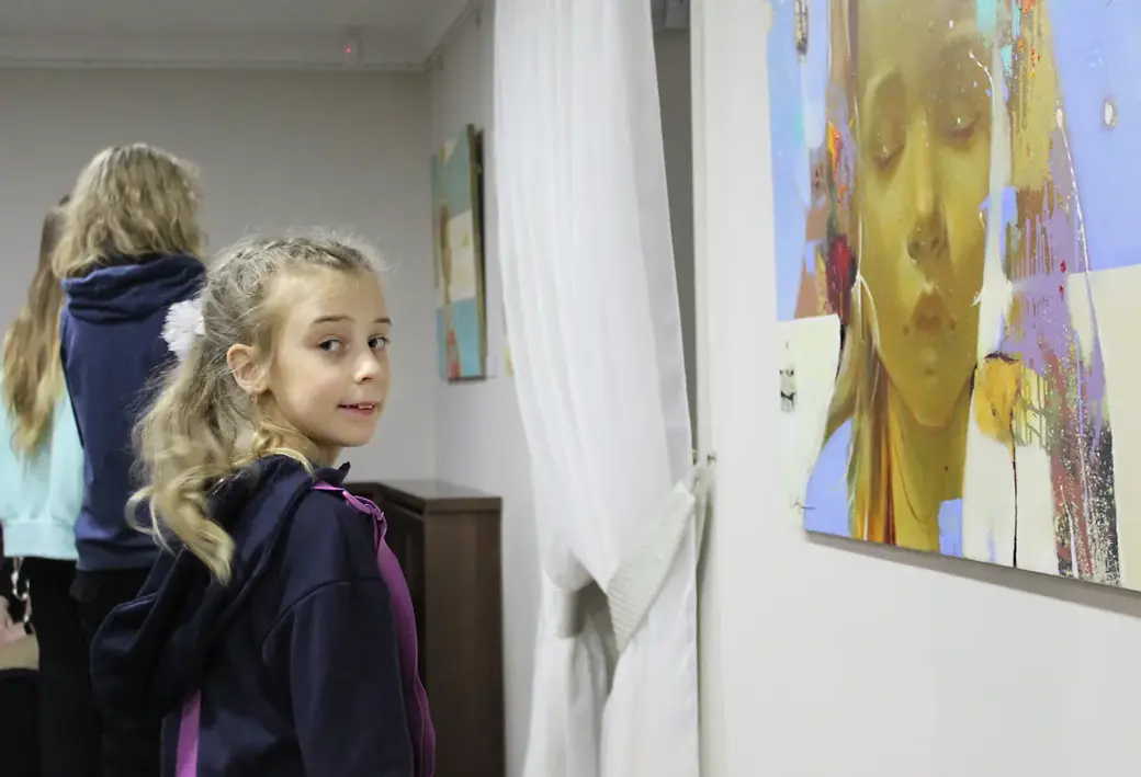 20.01.2022 год. Могилев. Музей Бялыницкого-Бирули. На выставке работ Оксаны Евдокименко.