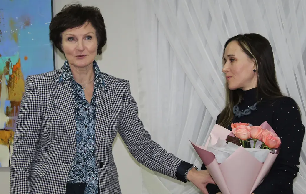 20.01.2022 год. Могилев. Музей Бялыницкого-Бирули. С открытием выставки поздравляет начальник управления культуры Могилевского горисполкома Марина Клепчукова.