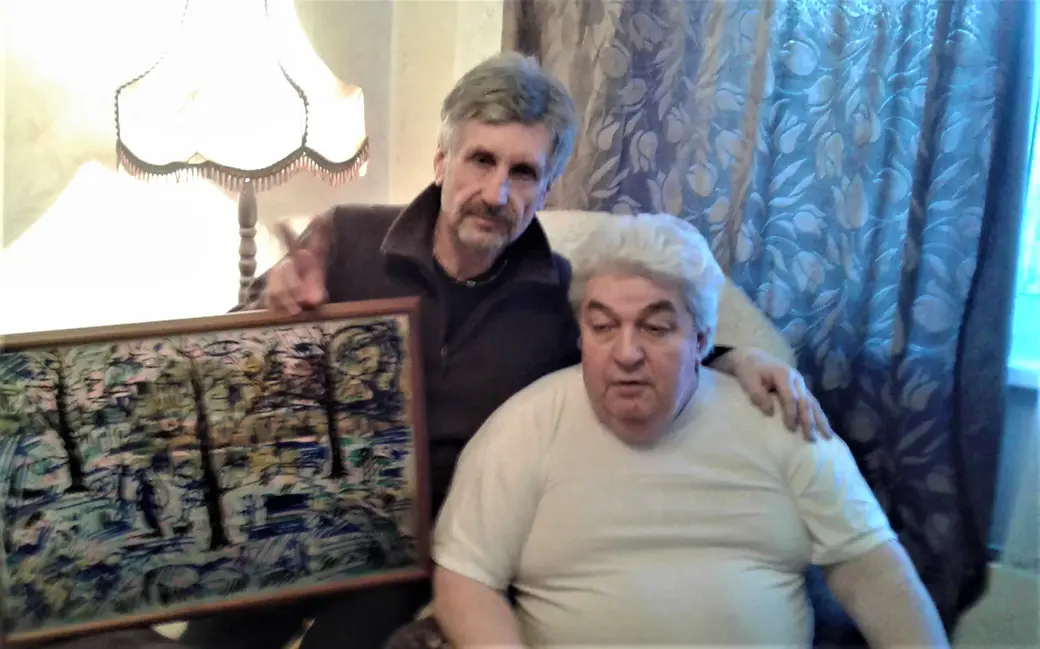 Александр Шабалин (справа) недавно принял участие в нашей коллективной картине «Не забывайте своих старых друзей!»