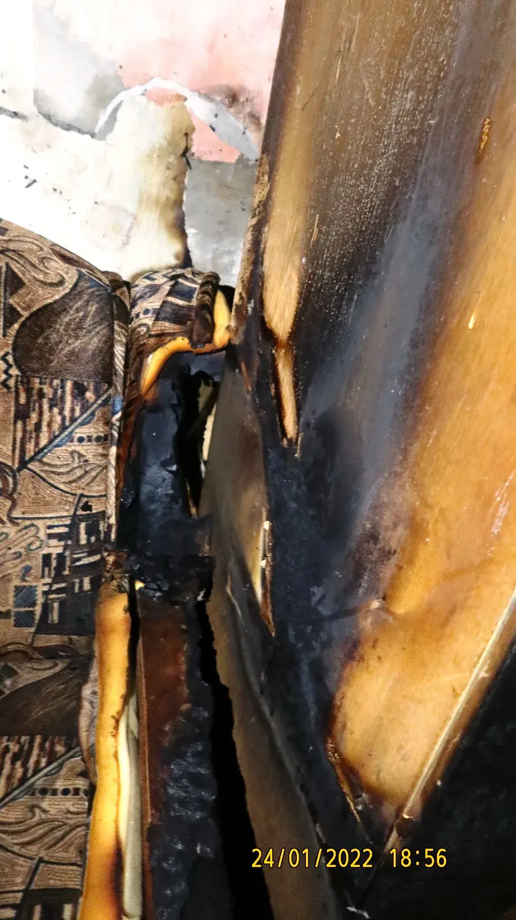 Пожар на ул. Вавилова в Могилеве. 24 января 2022