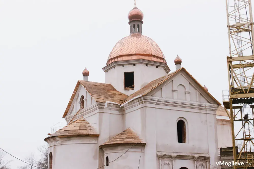 Свято-Покровскоя церковь в Могилеве. Строится на правом берегу Днепра. Фото: lenadm-mogilev.gov.by
