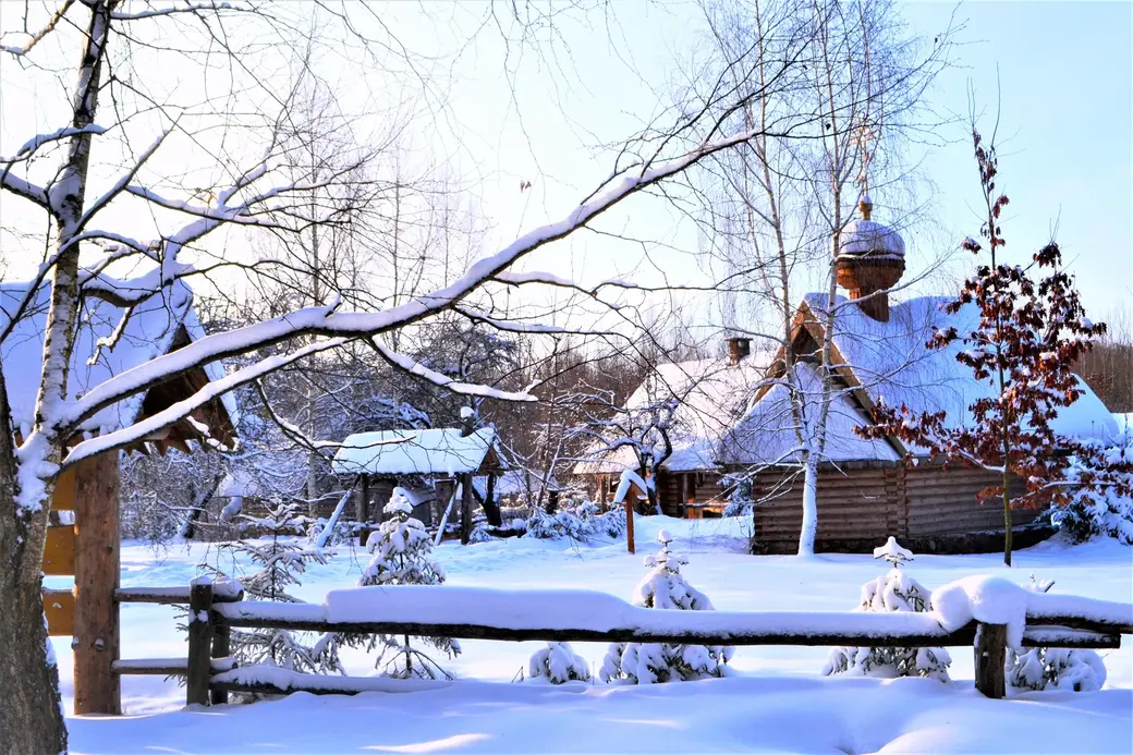 Валерий Москалев. Деревенский пейзаж в могилевском парке