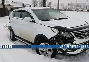 Сложные погодные условия стали причиной ДТП в Могилеве