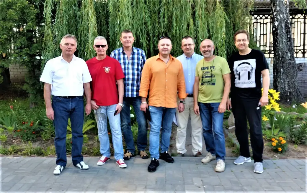 Александр Лущенков с друзьями-музыкантами. Могилев, 2018 год