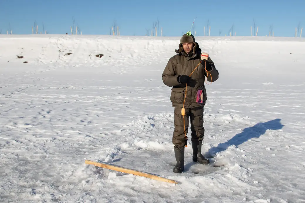 12.02.2022 г. Могилев, Фатинский залив. В предвкушении улова