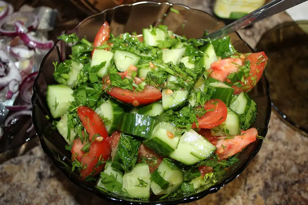 19.02.2022 год. Вот такой аппетитный у меня салат получился!