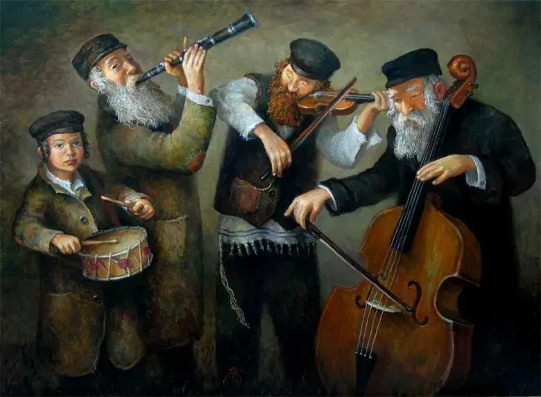 «Клезмеры», худ. Борис Дубров. Фото: gr.pinterest.com