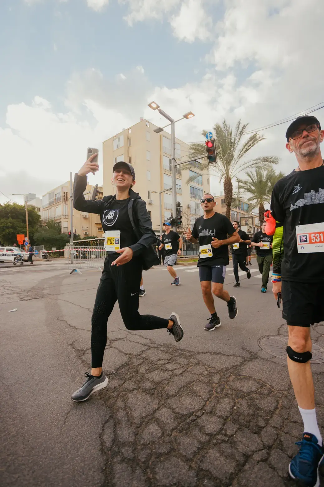 Наталья Поддячая на полумарафоне в Тель-Авиве, 25.02.2022.