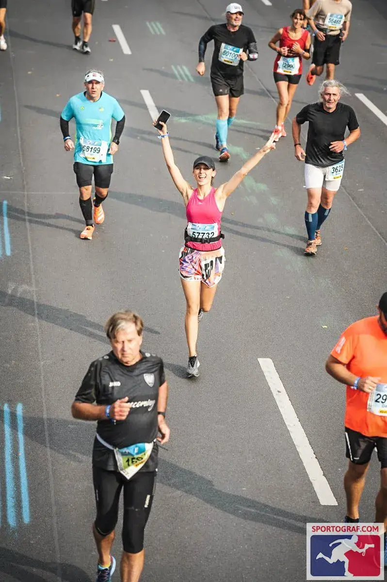 Наталья Поддячая на Берлинском марафоне 2021