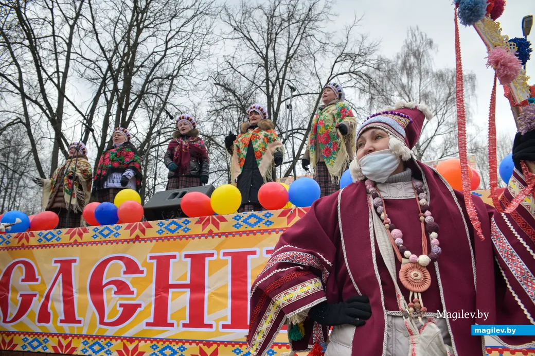 06.03.2022. Бобруйск. Театрализованный праздник «Масленица» в городском парке культуры и отдыха