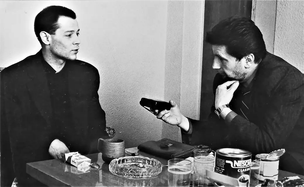 Наша беседа а Вадимом Казаченко в его номере гостиницы «Могилев», 1996 год