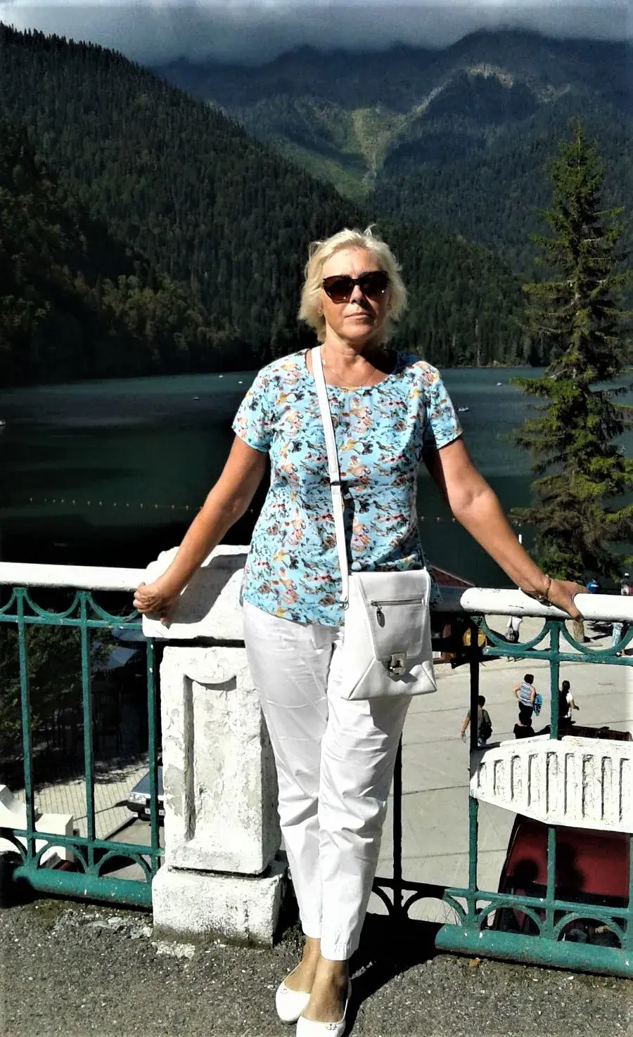Людмила Короткова на отдыхе несколько лет назад