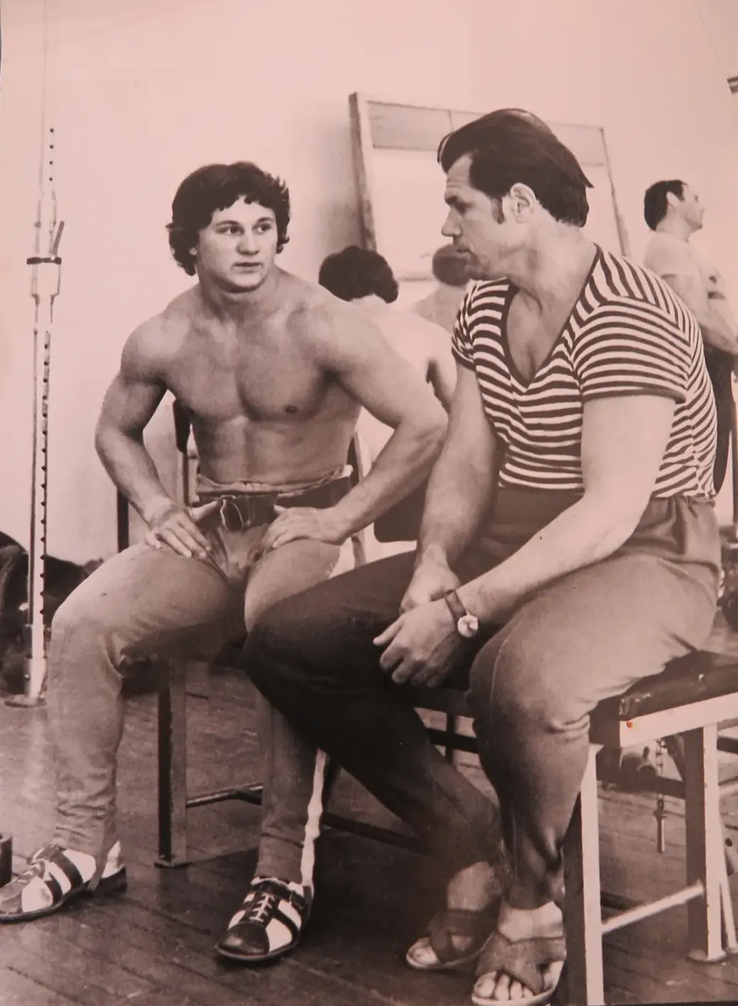 С чемпионом СССР Владимиром Михалевым. Фото 80-х годов