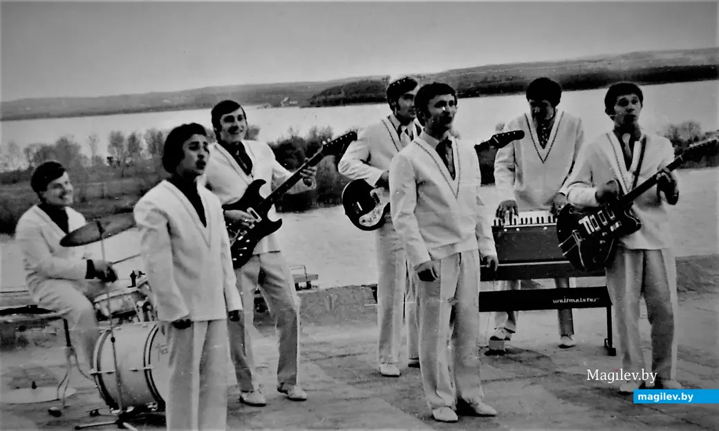 «Лира» на записи телепередачи на Минском море, 1974 год.