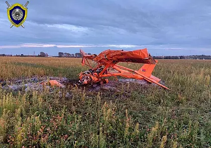 В Слонимском районе упал легкомоторный самолет. Два человека погибли