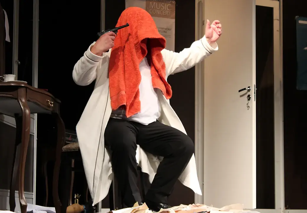 21.03.2022 год. Открытие Международного молодежного театрального форума «M@rt-контакт». Спектакль «Фальшивая нота» минского Театра-студии киноактера.