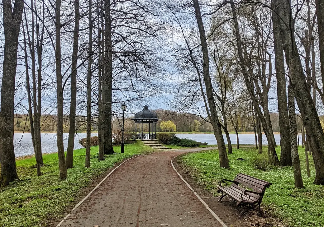 В парке Несвижа.