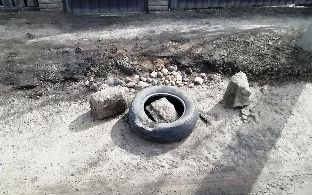 Могилев. Гребенево. Состояние дорог. 25.03.2022