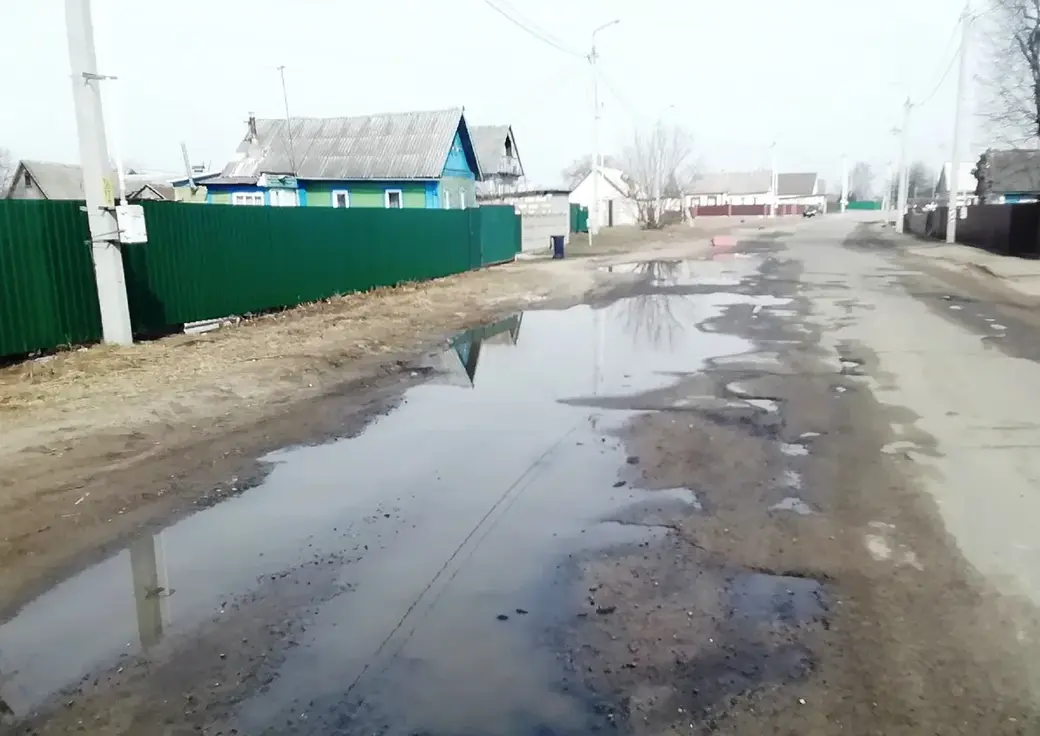 Могилев. Гребенево. Состояние дорог. 25.03.2022