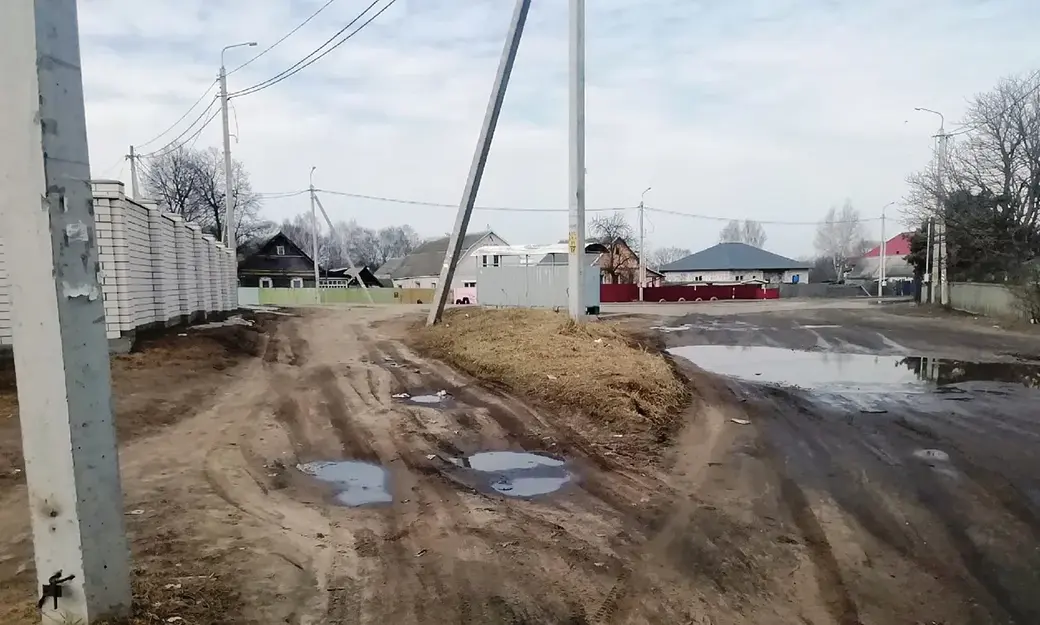 Могилев. Гребенево. Состояние дорог. 25.03.2022