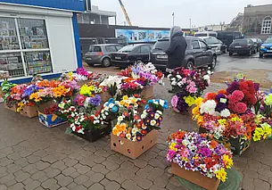 Пластиковые цветы массово появились в продаже в Могилеве, но экологи этому не рады