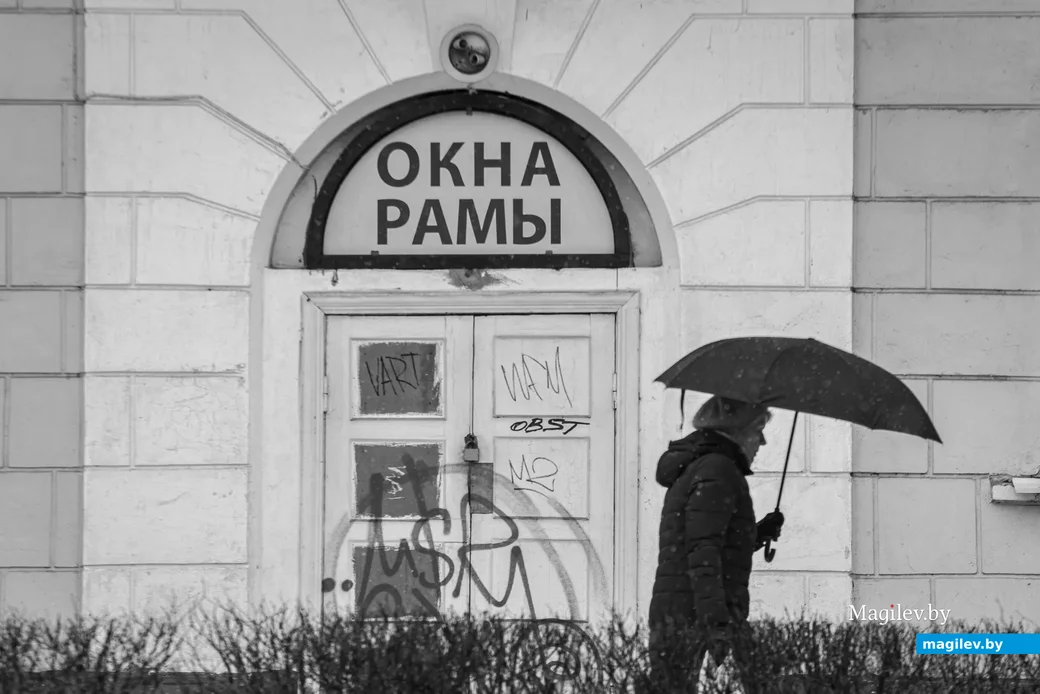 06.04.2022. Бобруйск. Снегопад 6 апреля 2022 года