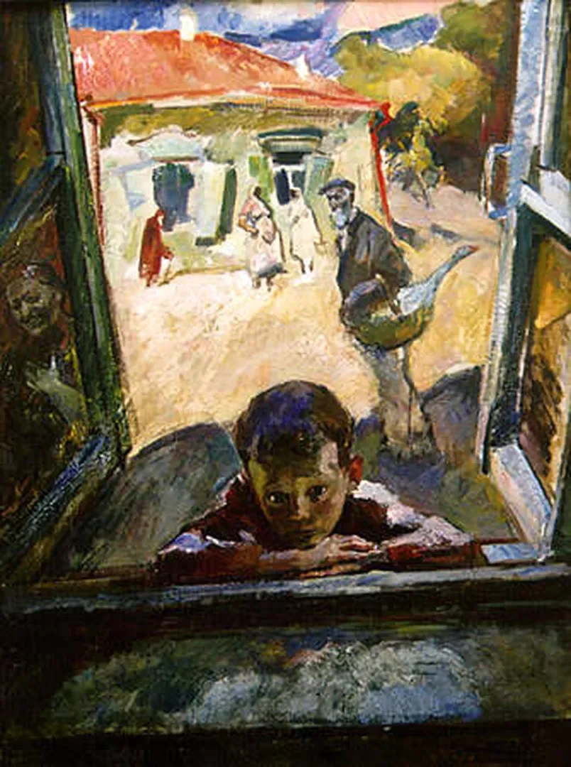 Картины Абрама Рабкина: «Детство, заглянувшее в окно. 1982-1992».