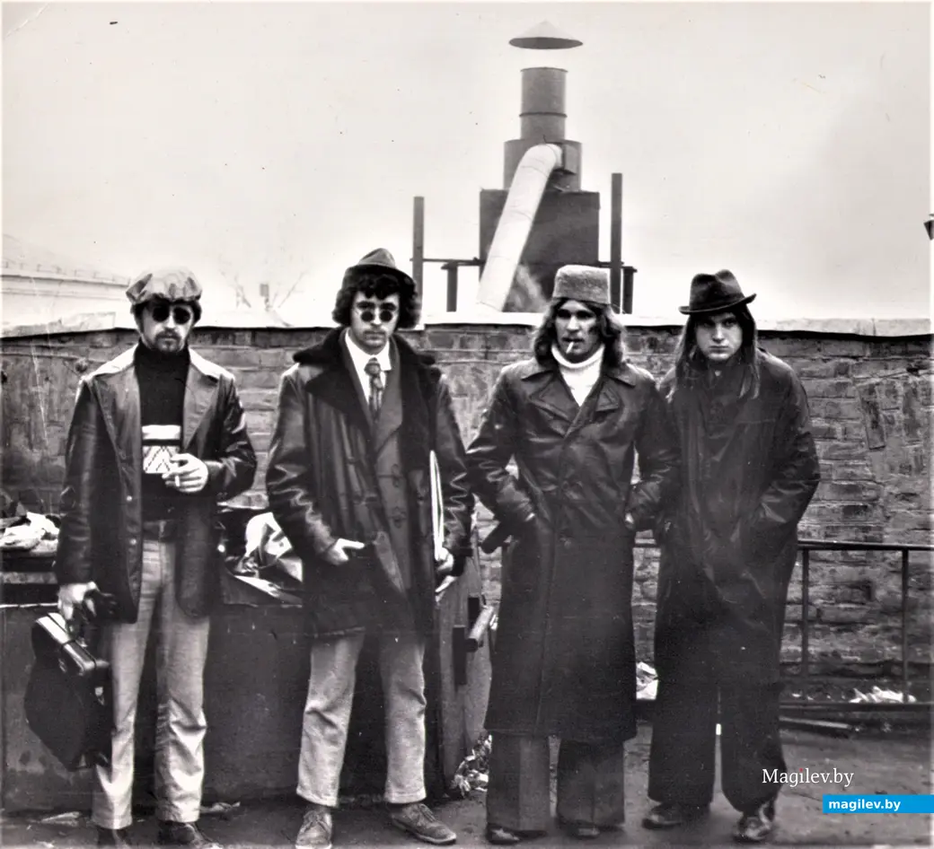Образцов, Филипченко, Кружкин, Малашенко. Могилев, 1975 год.