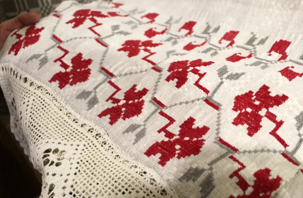 22.04.2022 год. Могилев. Этнографический музей. Выставка скатертей.