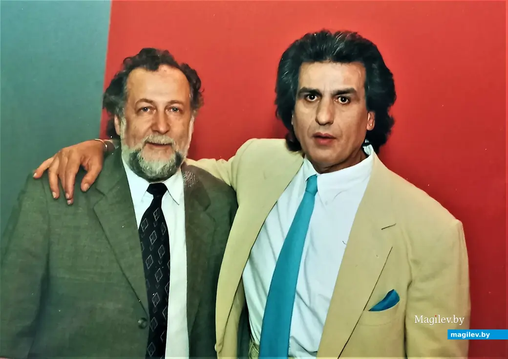 Владимир Браиловский и Тото Кутуньо. Могилев, 2000 г.