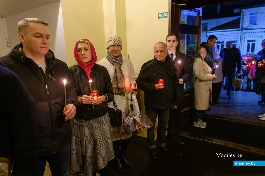 23.04.2022. Бобруйск. Пасхальная заутреня и Божественная литургия в кафедральном
