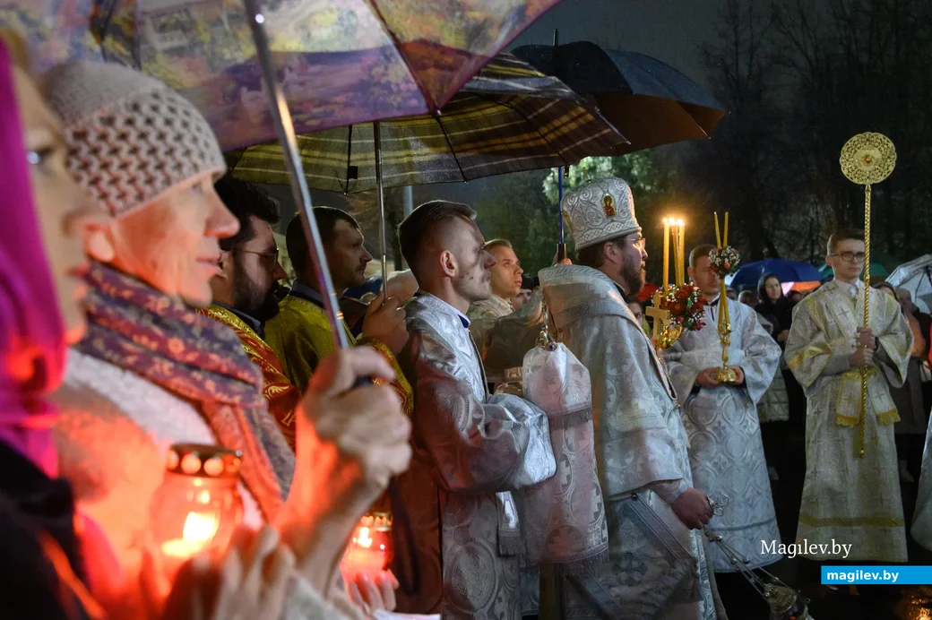 24.04.2022. Бобруйск. Пасхальная заутреня и Божественная литургия в кафедральном