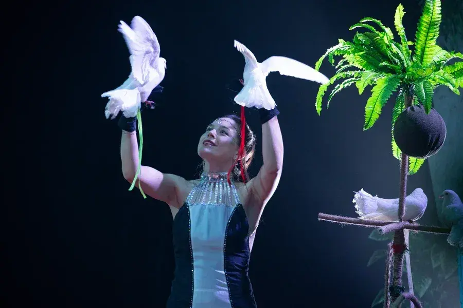 24.04.2022 г. Артисты цирка-шапито Sirius дают представление в Могилеве