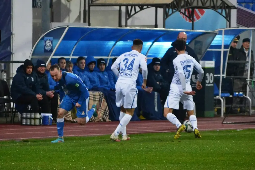 ФК Днепр - ФК Минск - 0:2. Могилев. 23.04.2022. Фото: Леонид Кондратов