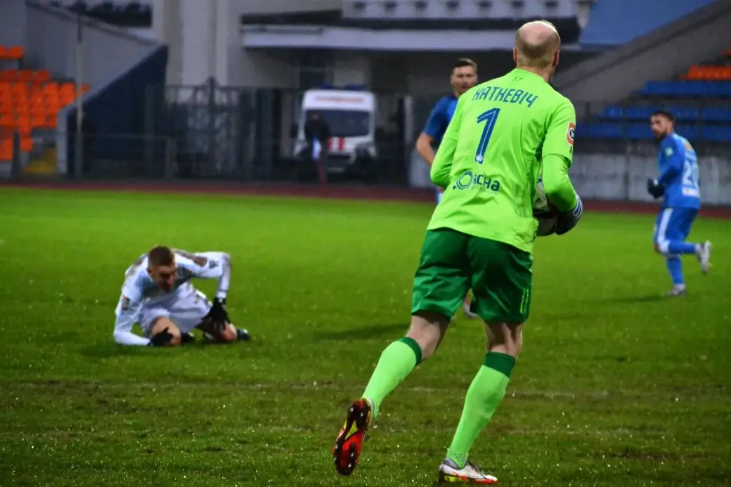 ФК Днепр - ФК Минск - 0:2. Могилев. 23.04.2022. Фото: Леонид Кондратов