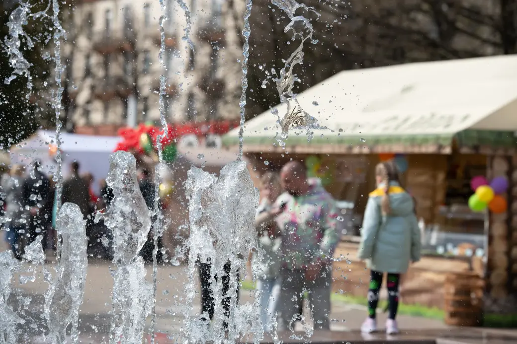 Сезон фонтанов открыт. 1 мая 2022 г., Могилев