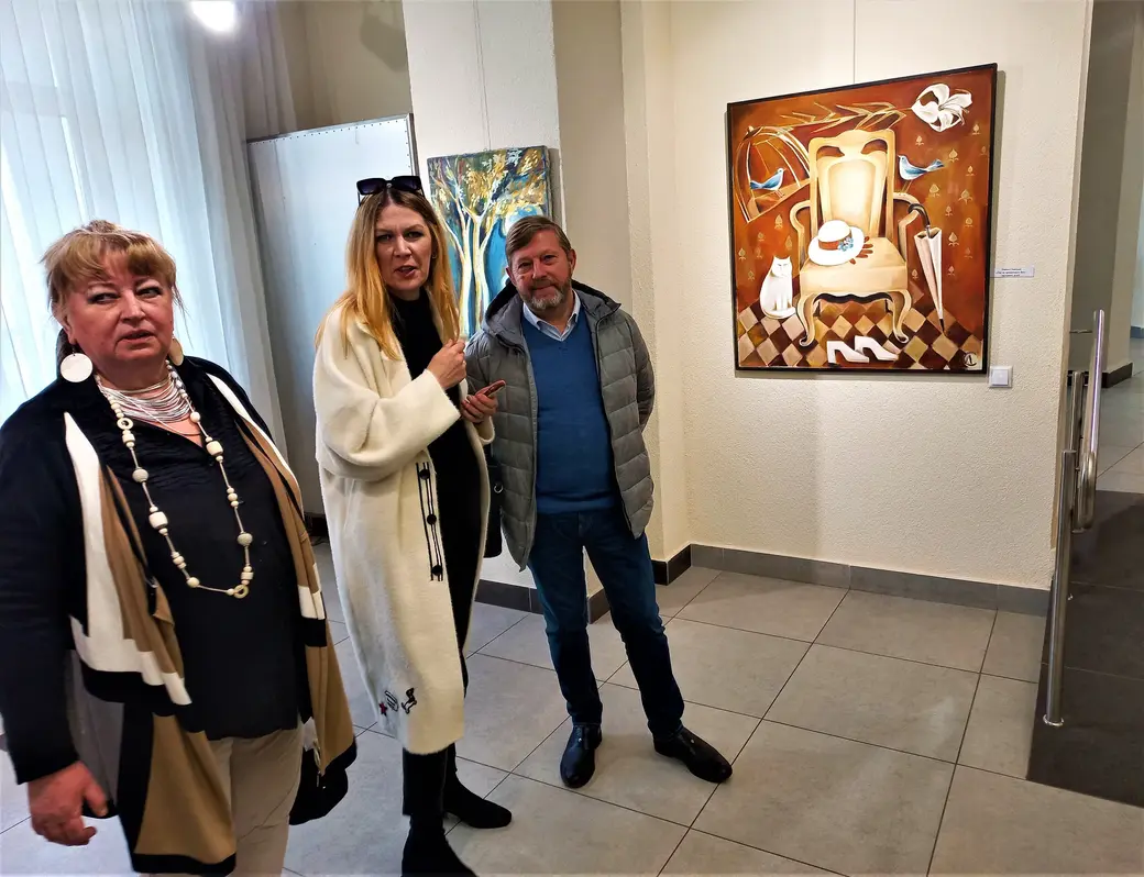 Арт-проект Ленины Сиваковой и Юрия Нестерука «Камунiкацыi». Выставочный зал музея истории Могилева, 5 мая 2022 года.