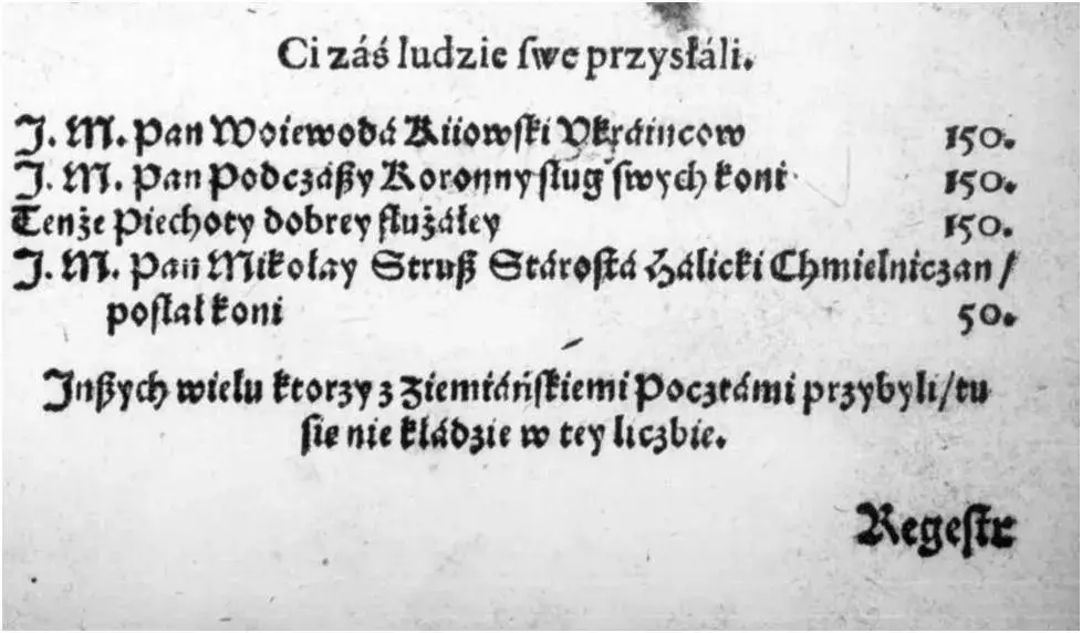 Неперыядычнае выданне. Варшава. Сярэдзіна 17 стагоддзя. Ілюстрацыя з бібліятэкі Мічыганскана тэхналагічнага ўніверсітэта