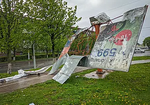 В Беларуси объявлен оранжевый уровень опасности из-за сильного ветра