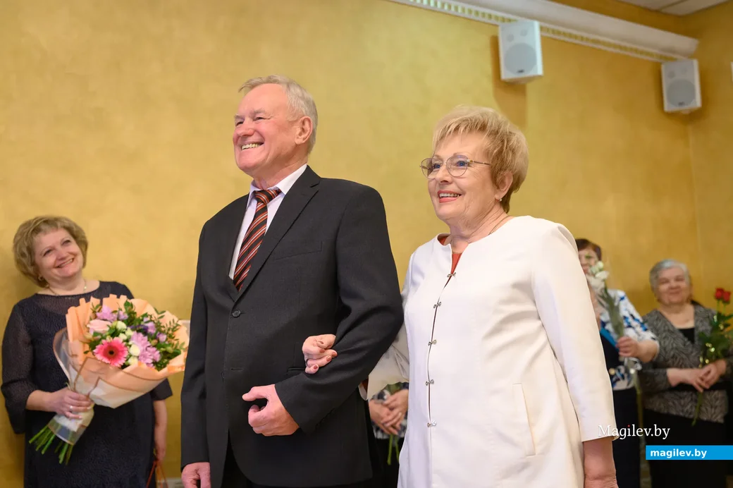 14.05.2022. Бобруйск. Чествование "золотых" молодоженов, вместе проживших 50 лет в отделе ЗАГС