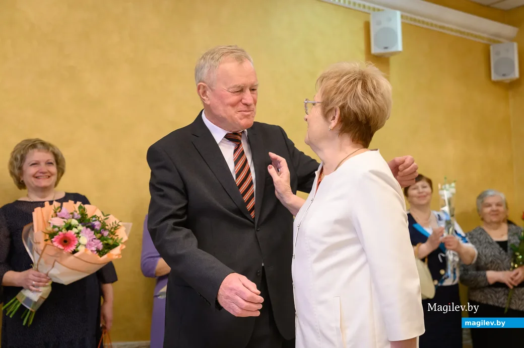 14.05.2022. Бобруйск. Чествование "золотых" молодоженов, вместе проживших 50 лет в отделе ЗАГС