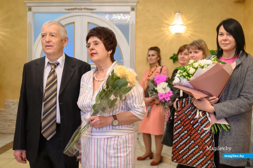 14.05.2022. Бобруйск. Чествование "золотых" молодоженов, вместе проживших 50 лет в отделе ЗАГС