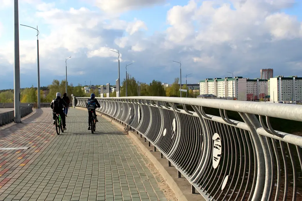Мост дороги-дублера улицы Якубовского-Минского шоссе. Могилев, май, 2022 год.