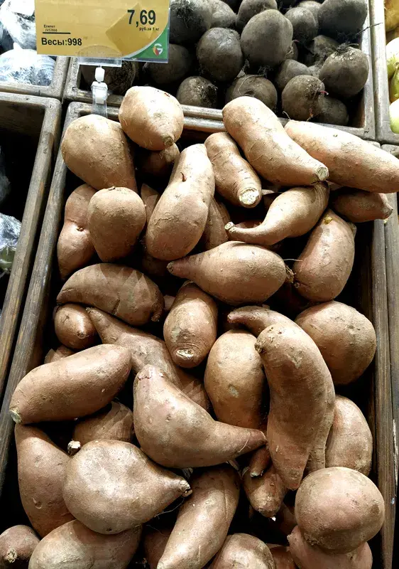 Батат. Торговый центр «Грин». Могилев, май, 2022 год.