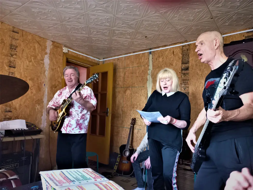 Репетиция перед выступлением в «Четвертой студии».