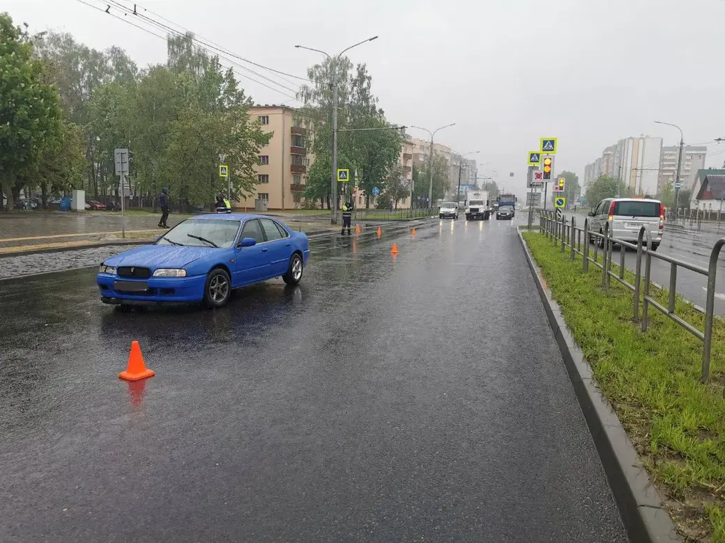 26 мая 2022г. В Могилеве водитель Rover сбил пешехода. Фото: УВД