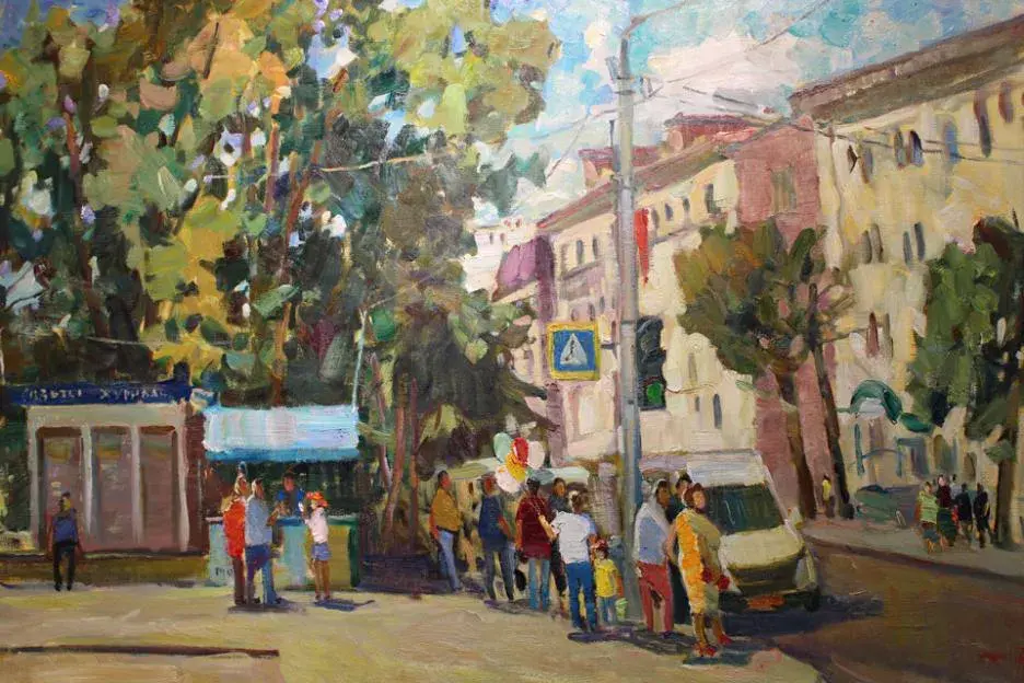 Работа, созданная на одном из прошедших пленэров в Могилеве.