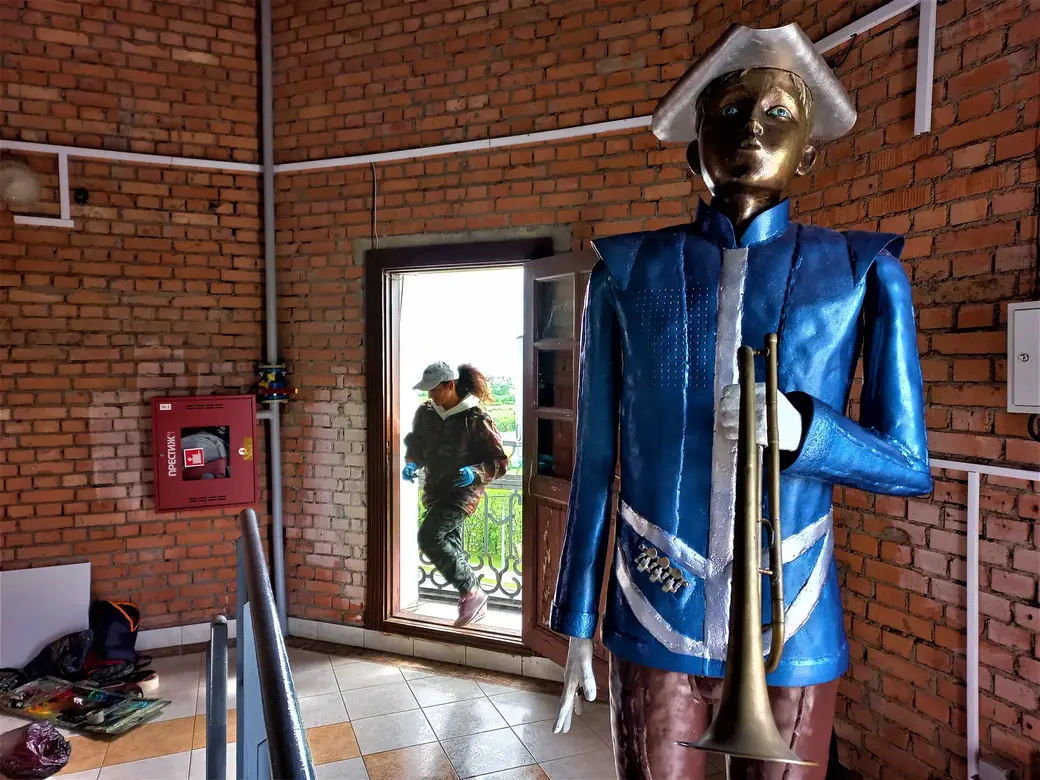 Арт-проект «Могилев глазами гостей». Юлия готовится к работе. 31.05.2022 года.