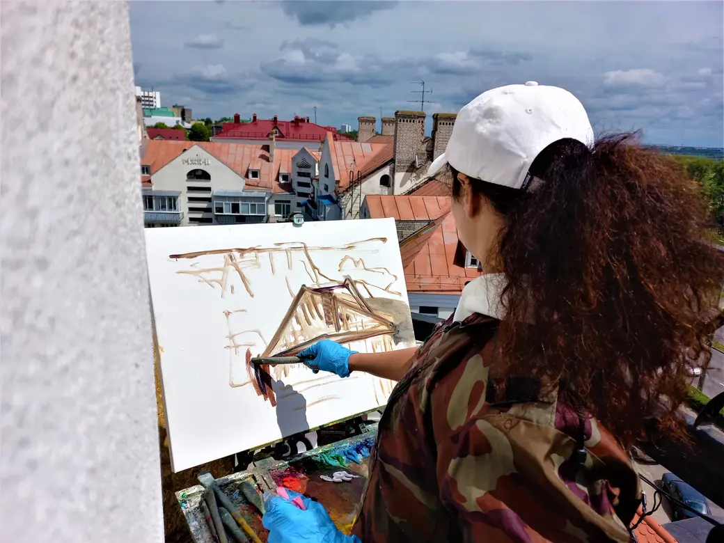 Арт-проект «Могилев глазами гостей». И вот работа закипела. 31.05.2022 года.